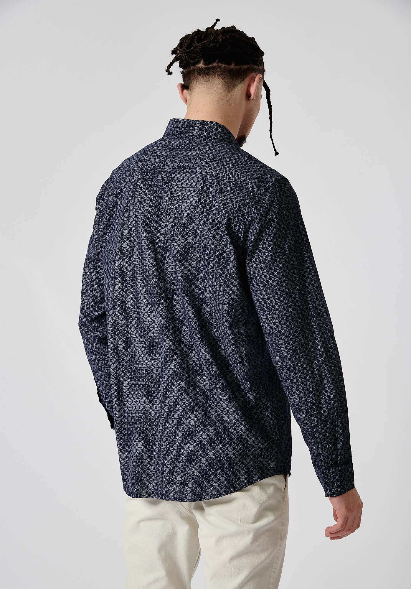 ROMER  Chemise bleue imprimée homme