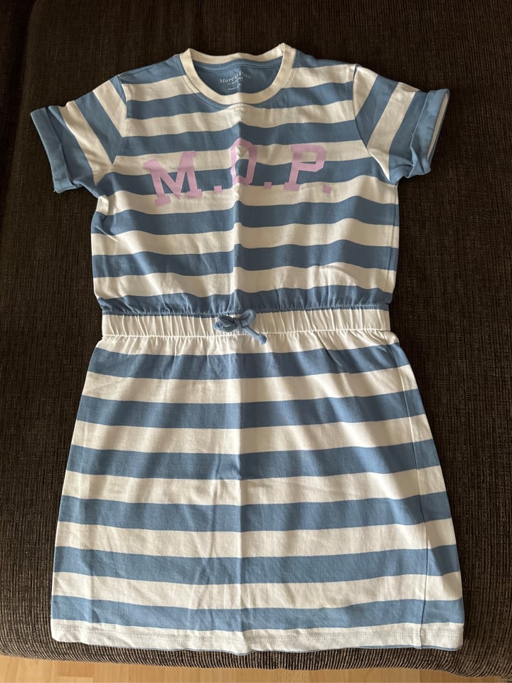 Marc O'Polo Junior Kleid in Blau/ Weiß günstig kaufen 140
