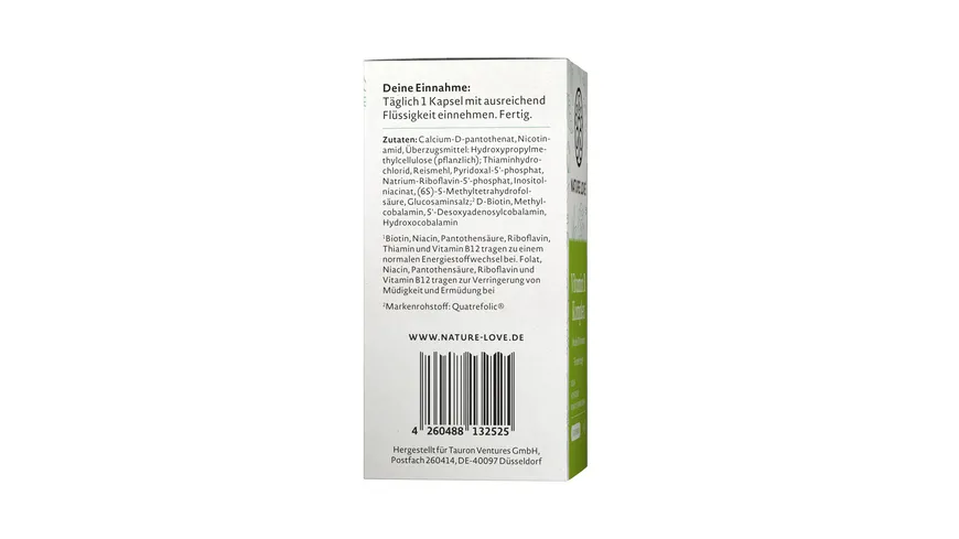 NATURE LOVE Vitamin B Komplex 42 g