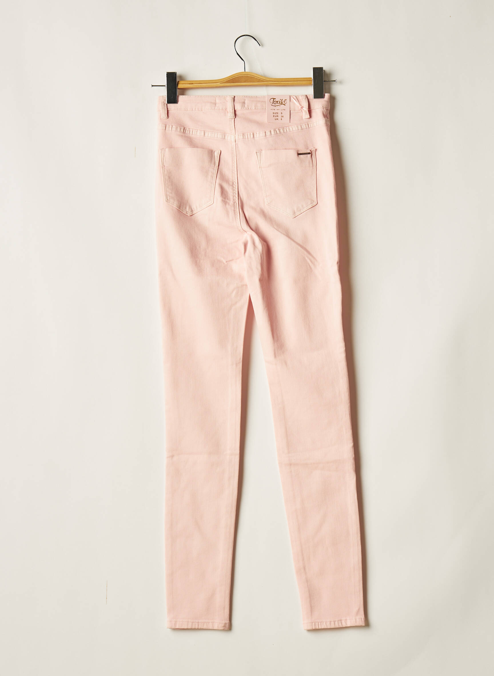 Toxik3 Jeans Skinny Femme couleur rose