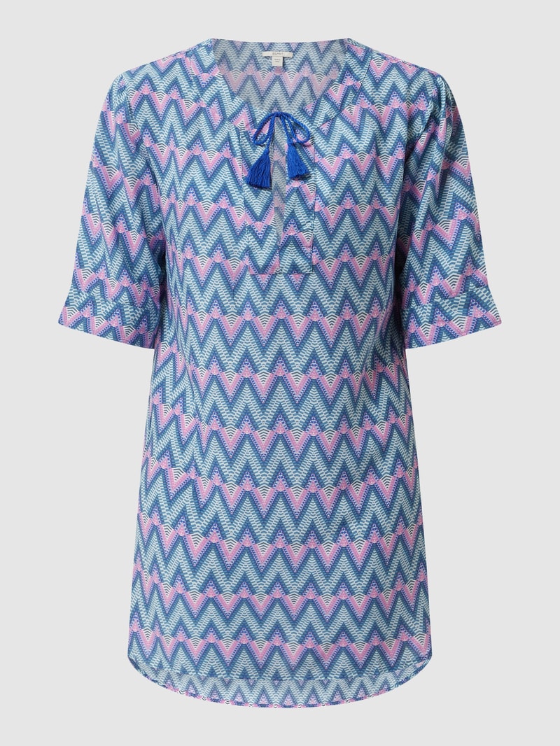 Tunika aus Viskose in blau