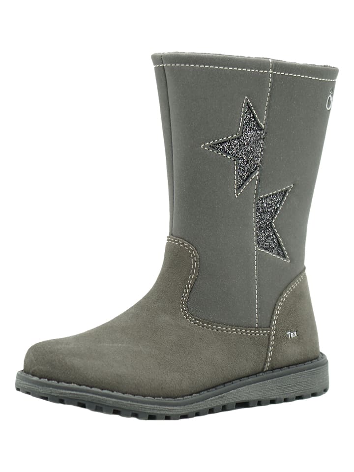 lamino Leder-Boots in Grau günstig kaufen