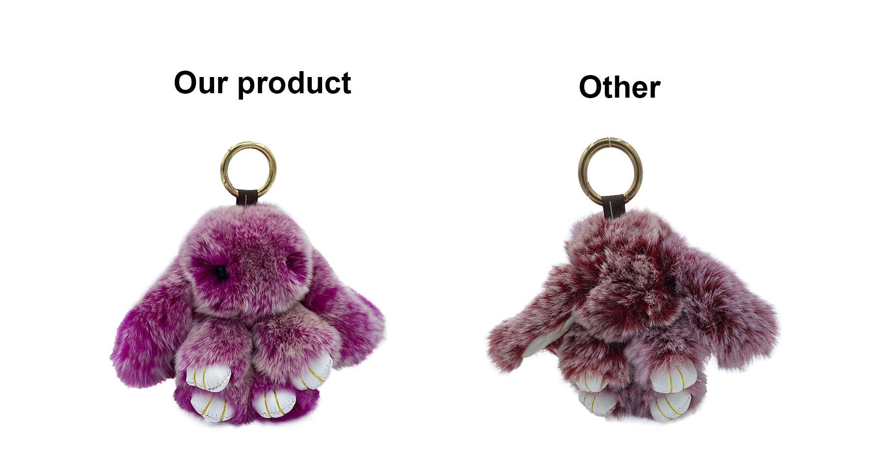 Angel's Pride Schlüsselanhänger Süße flauschige Schlüssel- Taschenanhänger Motiv Hase, Motiv Hase