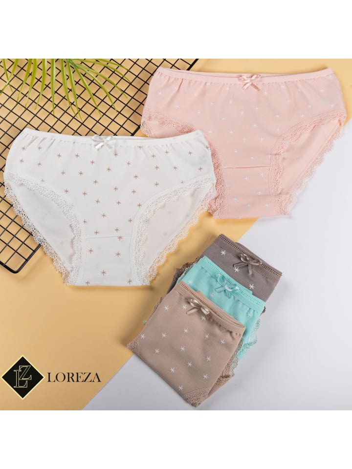 LOREZA 10er Set Slips - Sterne - Bunt günstig kaufen