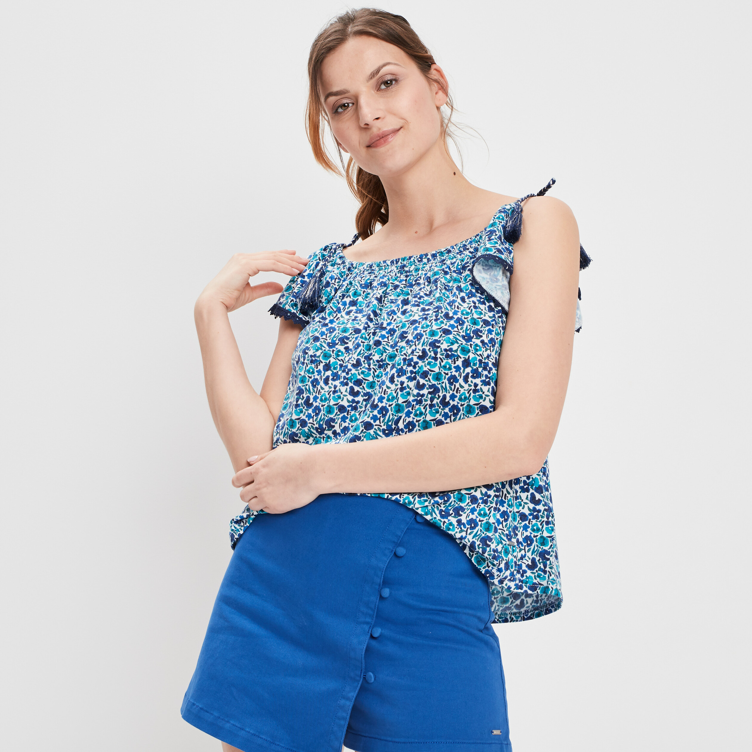 T-shirt manches courtes ecru femme | La Halle