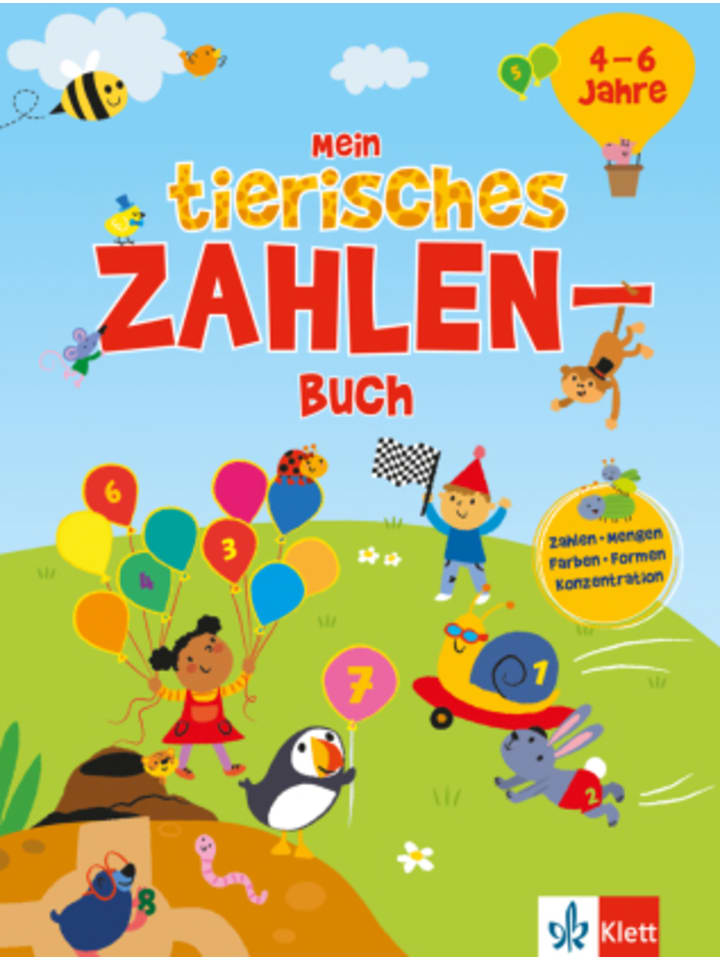 KLETT LERNTRAINING  Buch - Mein tierisches Zahlen-Buch (4 - 6 Jahre) günstig kaufen onesize