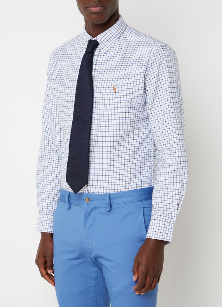 Ralph Lauren Skjorte i normal passform med rutemønster og logobroderi