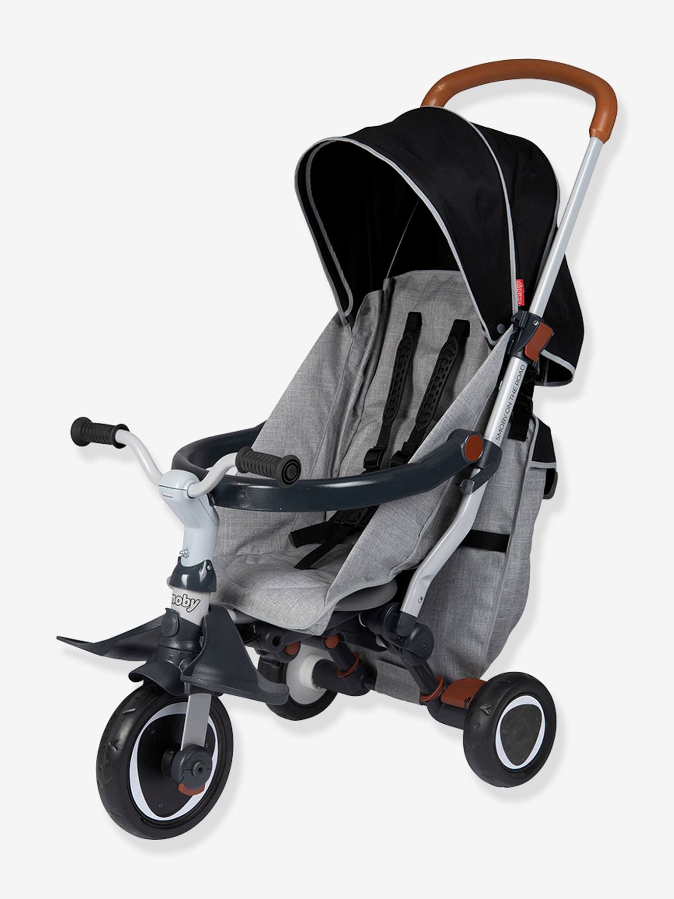 Poussette et tricycle pliable évolutif Robin Trike SMOBY gris