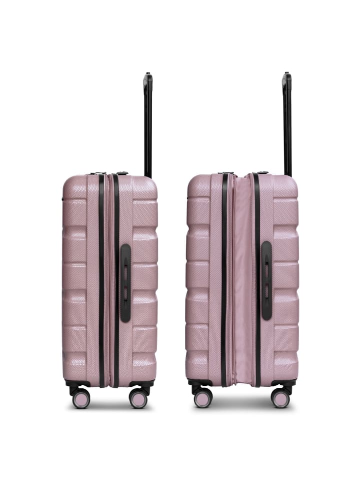 Franky Munich 4.0 4 Rollen Kofferset 3-teilig mit Dehnfalte in shiny rose shiny günstig kaufen onesize