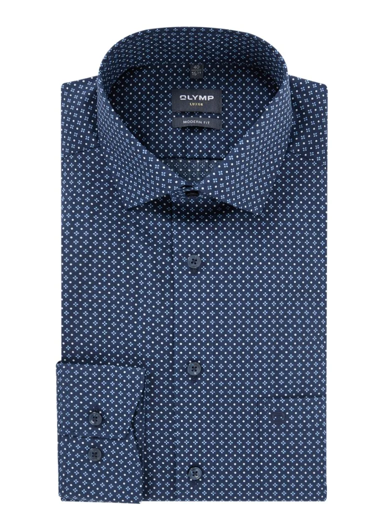 Olymp Luxor modern fit shirt with print