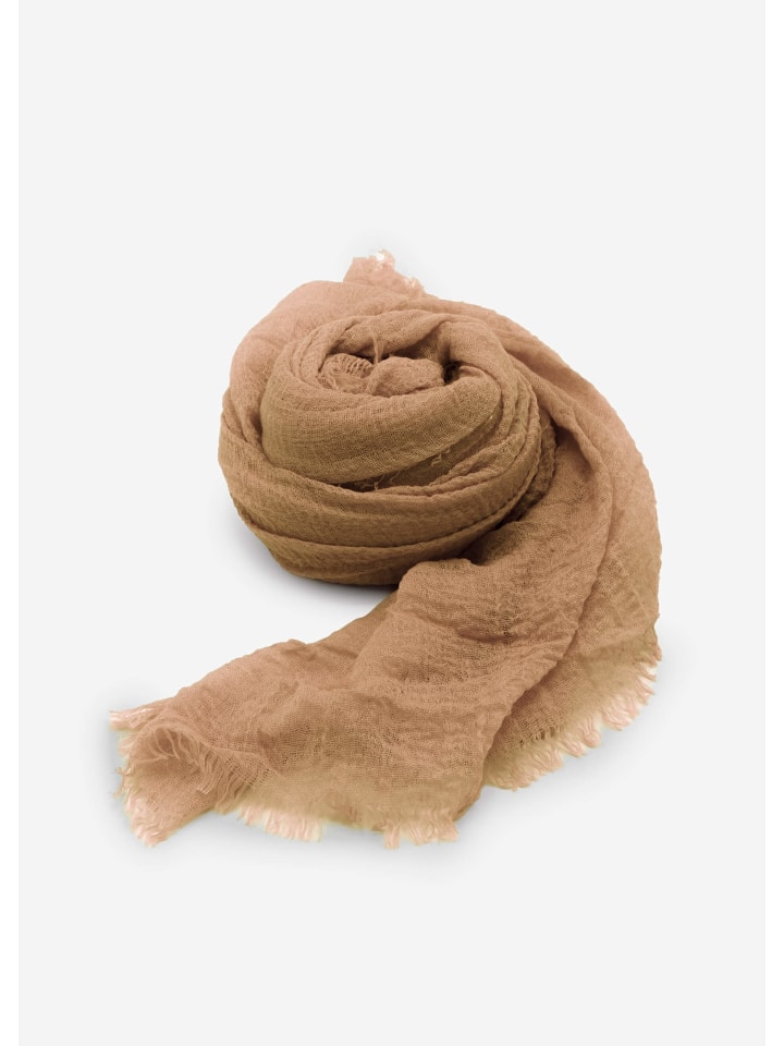 SASSYCLASSY Musselin Schals in Braun günstig kaufen onesize