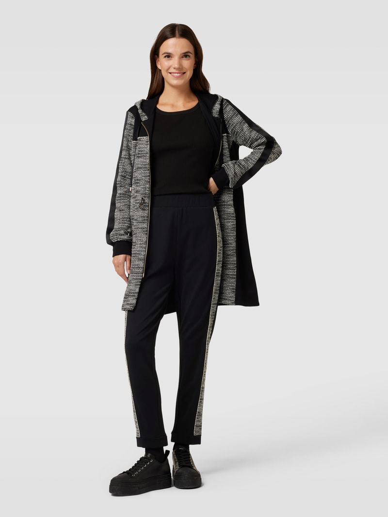 Sweatpants mit elastischem Bund in schwarz