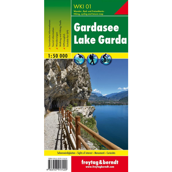 Gardasee, Wanderkarte 1:50.000 - Wanderkarte