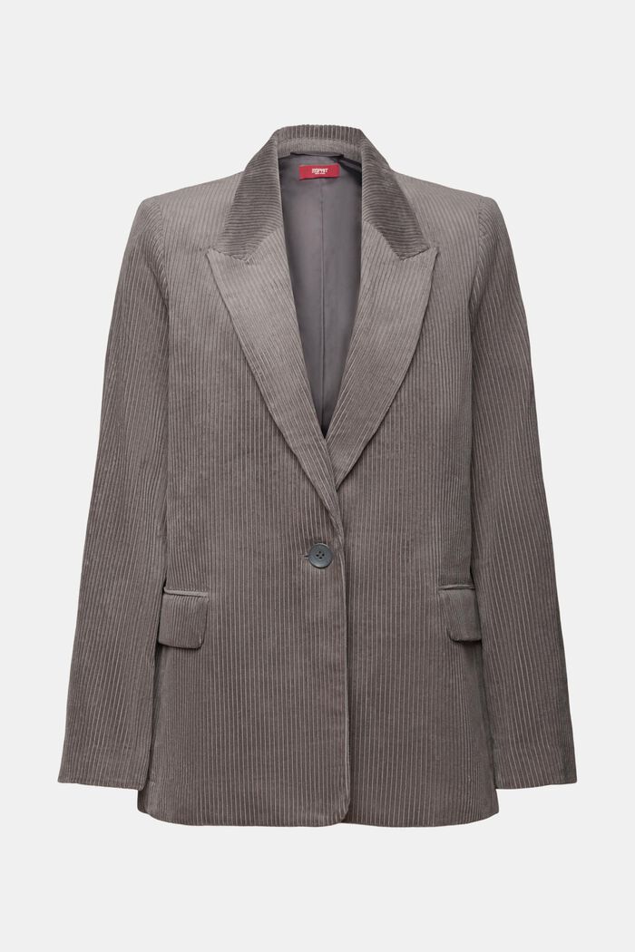 Oversized Cordblazer aus Baumwolle