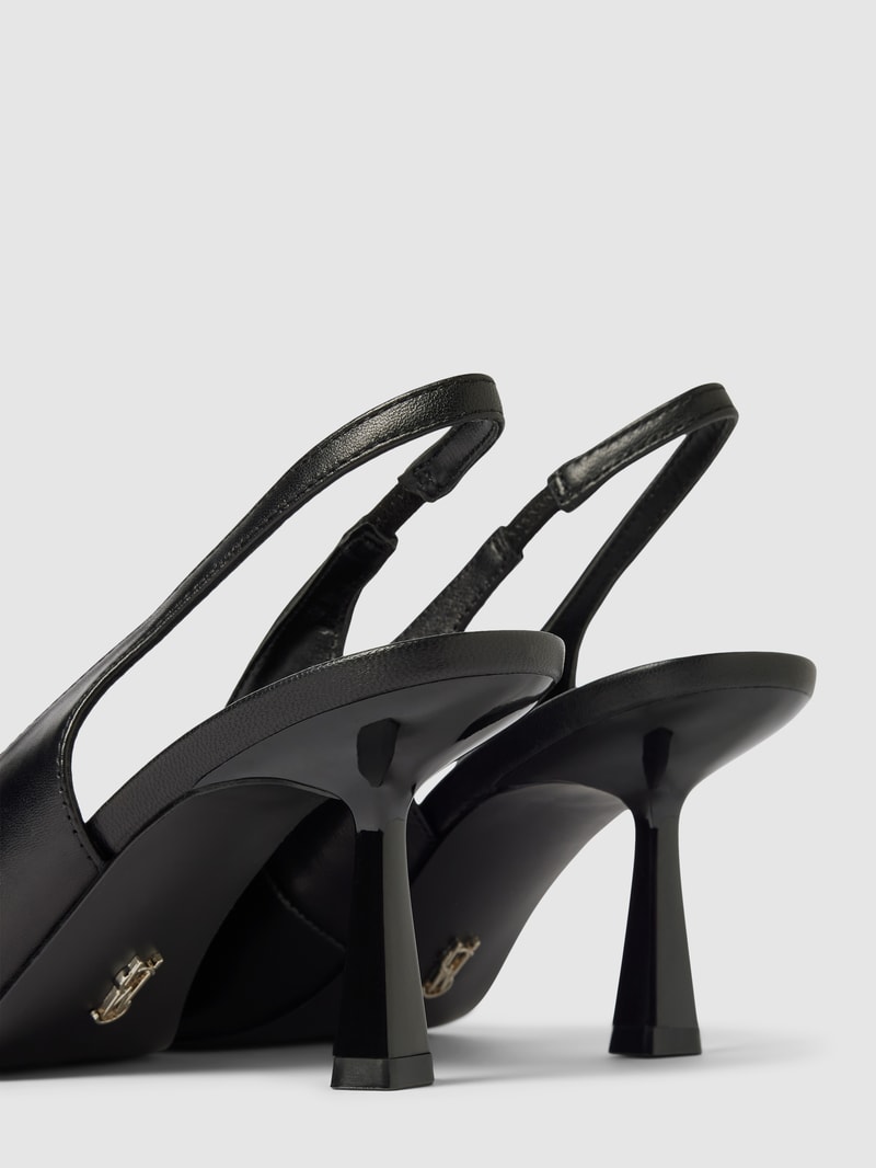 Pumps mit Pfennigabsatz Modell 'LUSTROUS' in schwarz