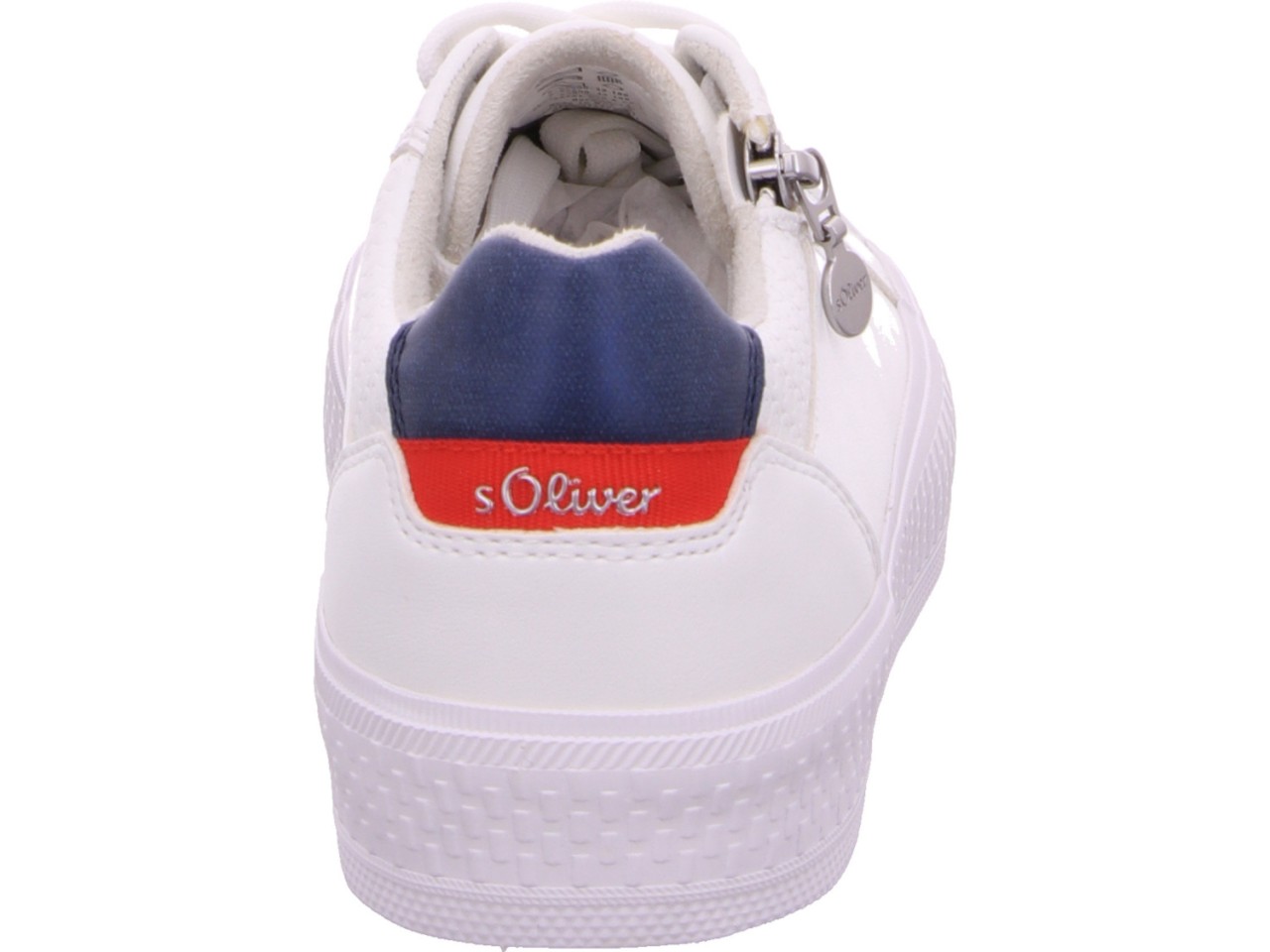 S.OLIVER Freizeit Schnürer weiss