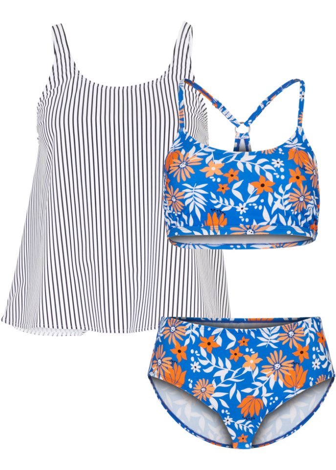 Tankini mit Bikini-Oberteil (3-tlg.Set)