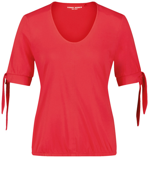 Halbarmshirt mit Bindedetail