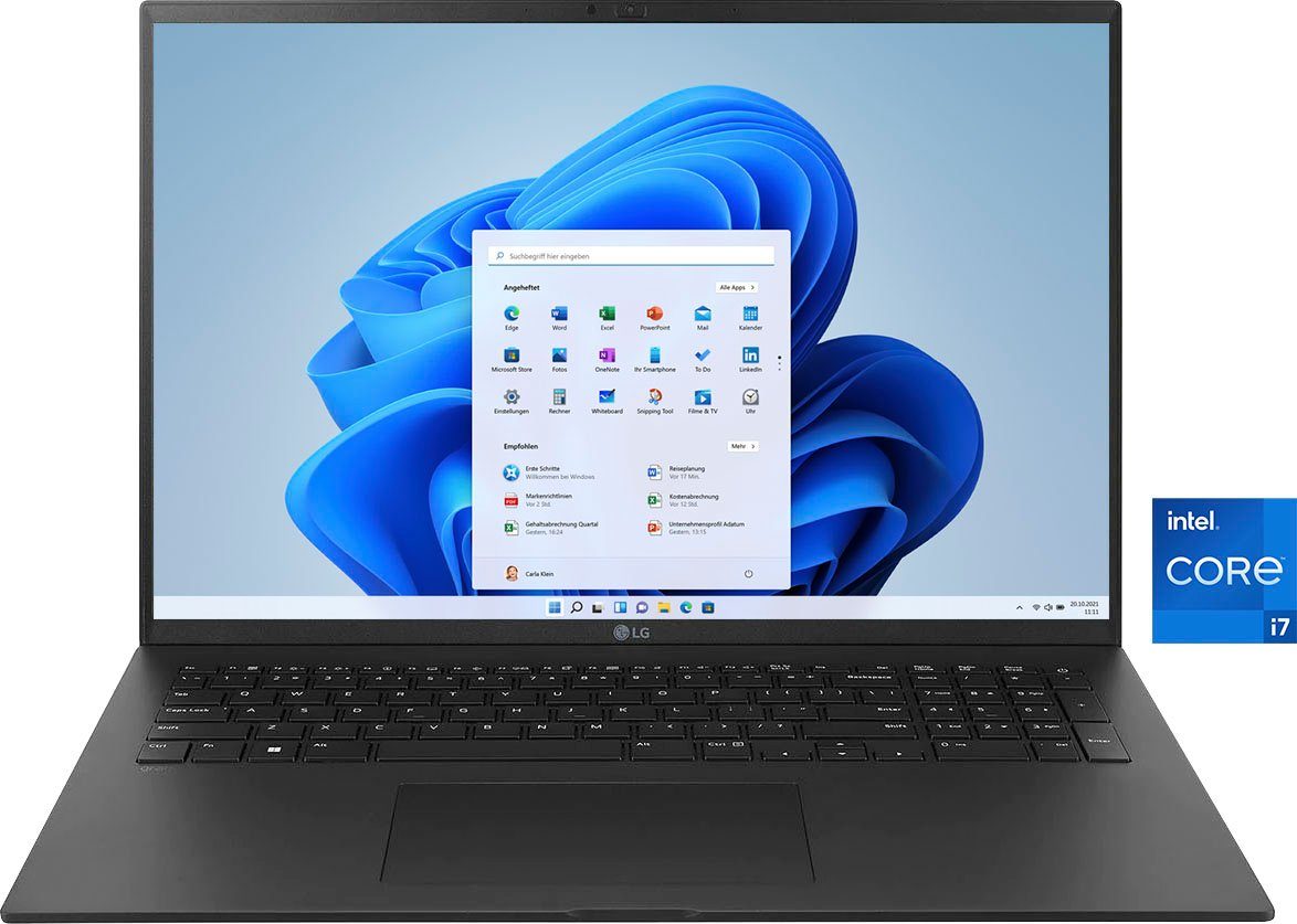 LG 17Z90Q-G.AA78G Notebook (43,18 cm/17 Zoll, Intel Core i7 1260P, Iris Xe Graphics, 1000 GB SSD)