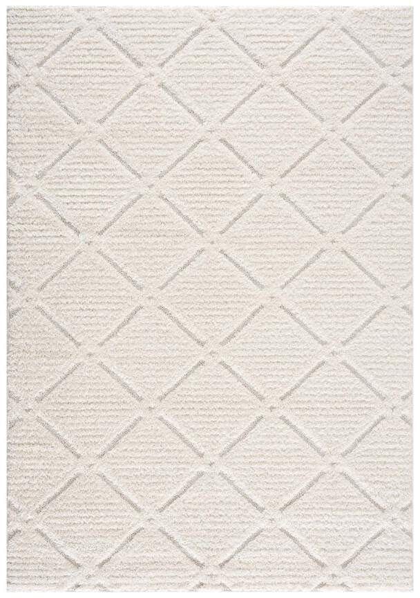 Hochflor-Teppich Focus 2997, Carpet City, rechteckig, Höhe: 20 mm, besonders weich, Uni Farben, Rauten-Optik, 3D-Effekt
