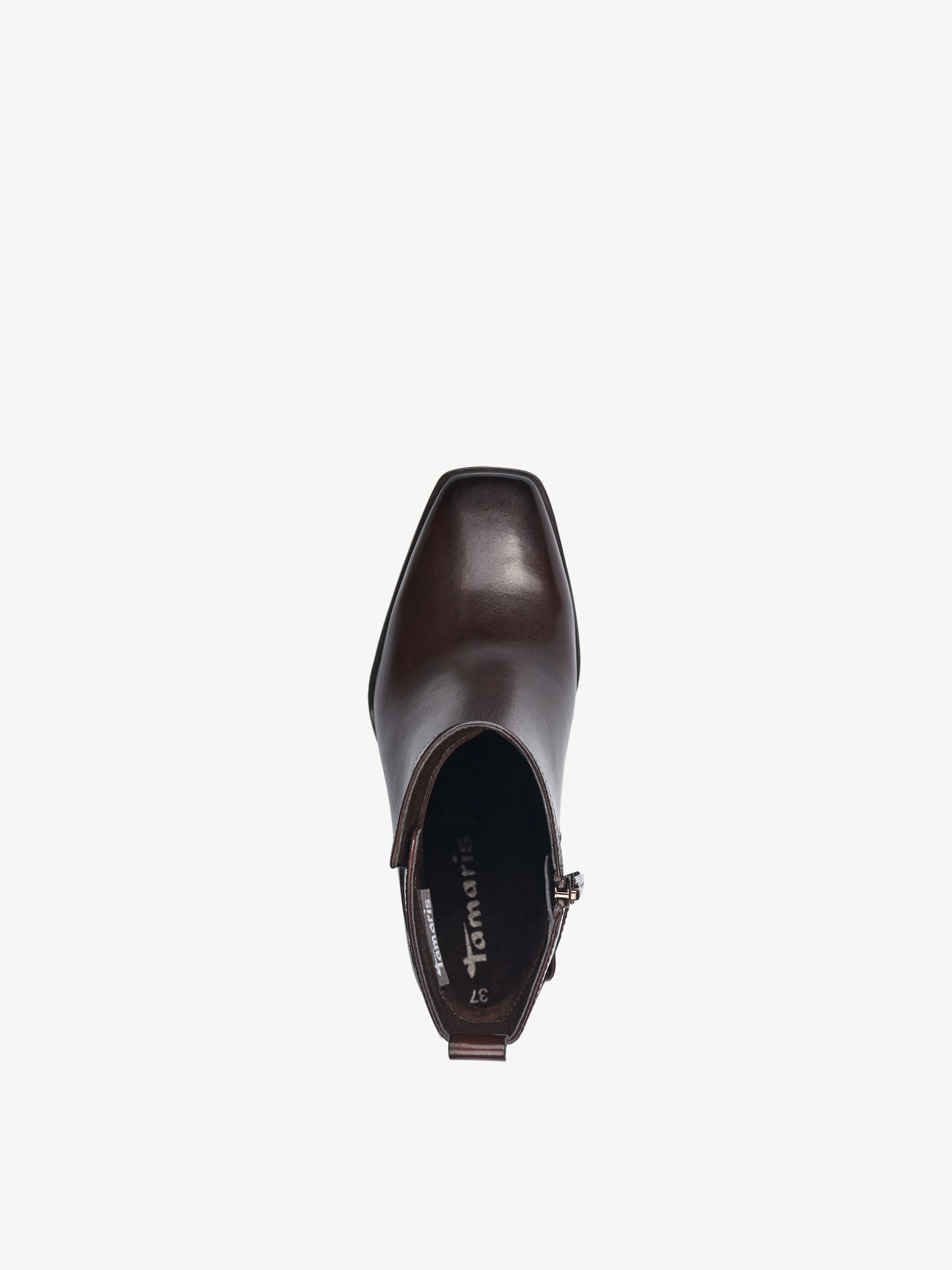 Bottine en cuir - marron
