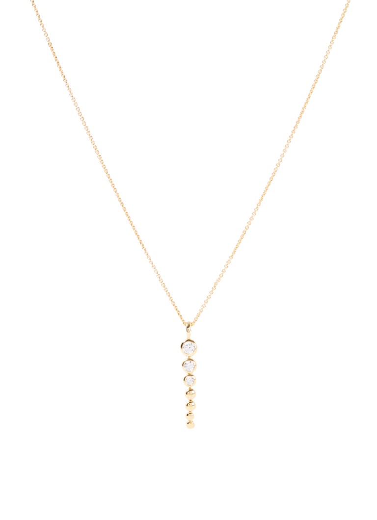 Missoma Beaded Drop necklace gold plated