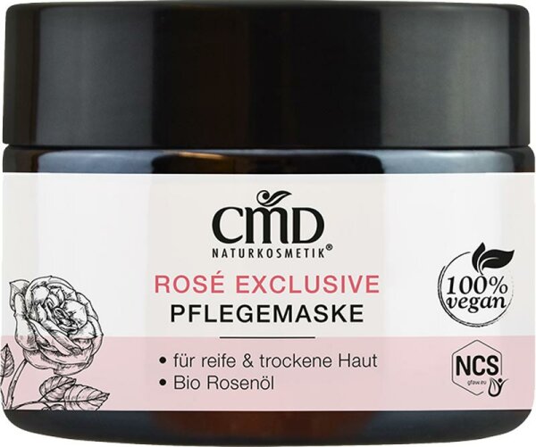 CMD Naturkosmetik Rosé Exclusive Pflegemaske Gesichtsmaske