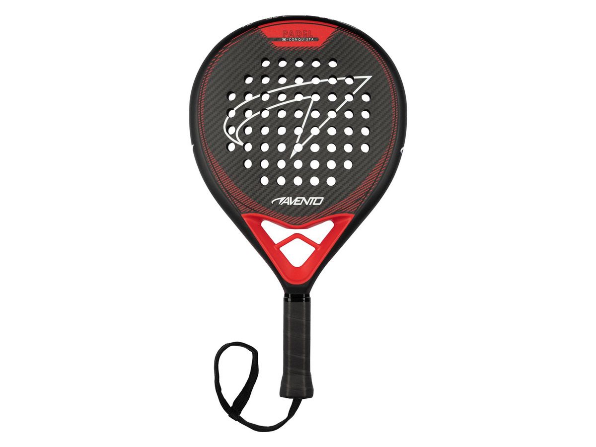 Avento Conquista Schwarz/Rot Padelschläger