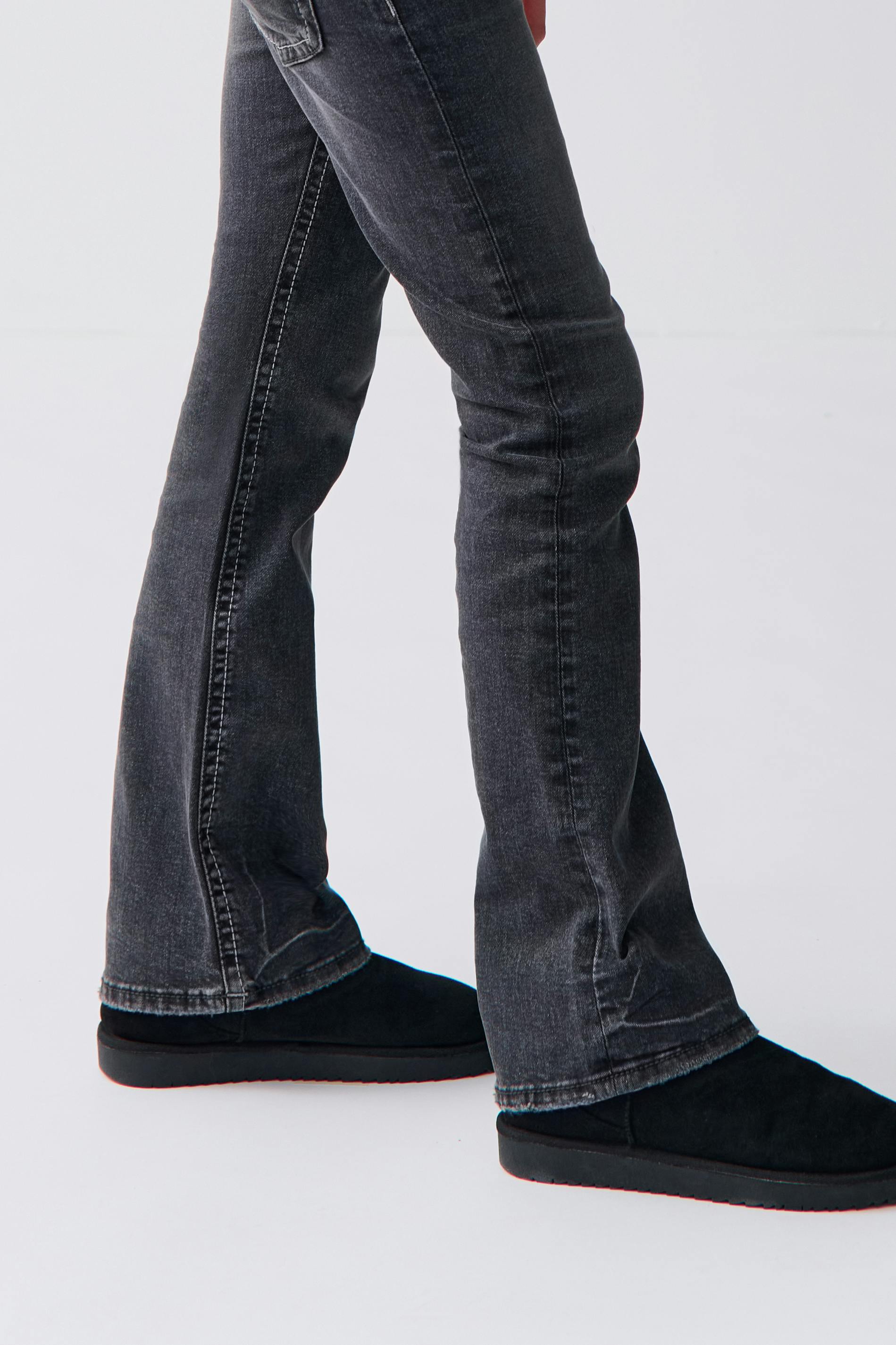 Chunky basic flare jeans