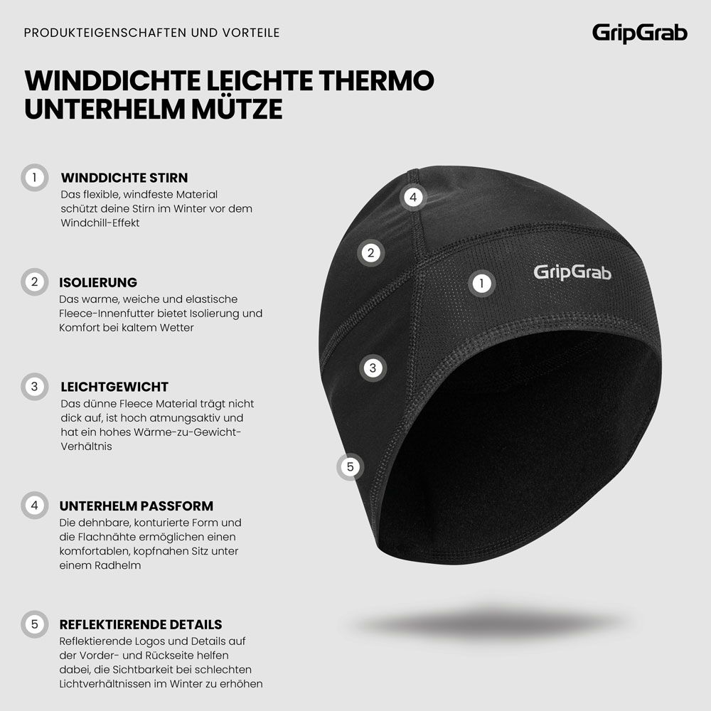 GripGrab Skull Cap Windster - Mütze kaufen | Bike-Discount