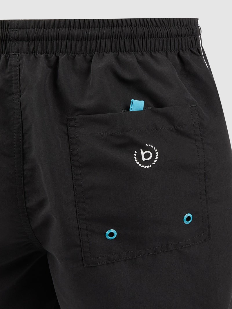 Badehose mit Logo in schwarz