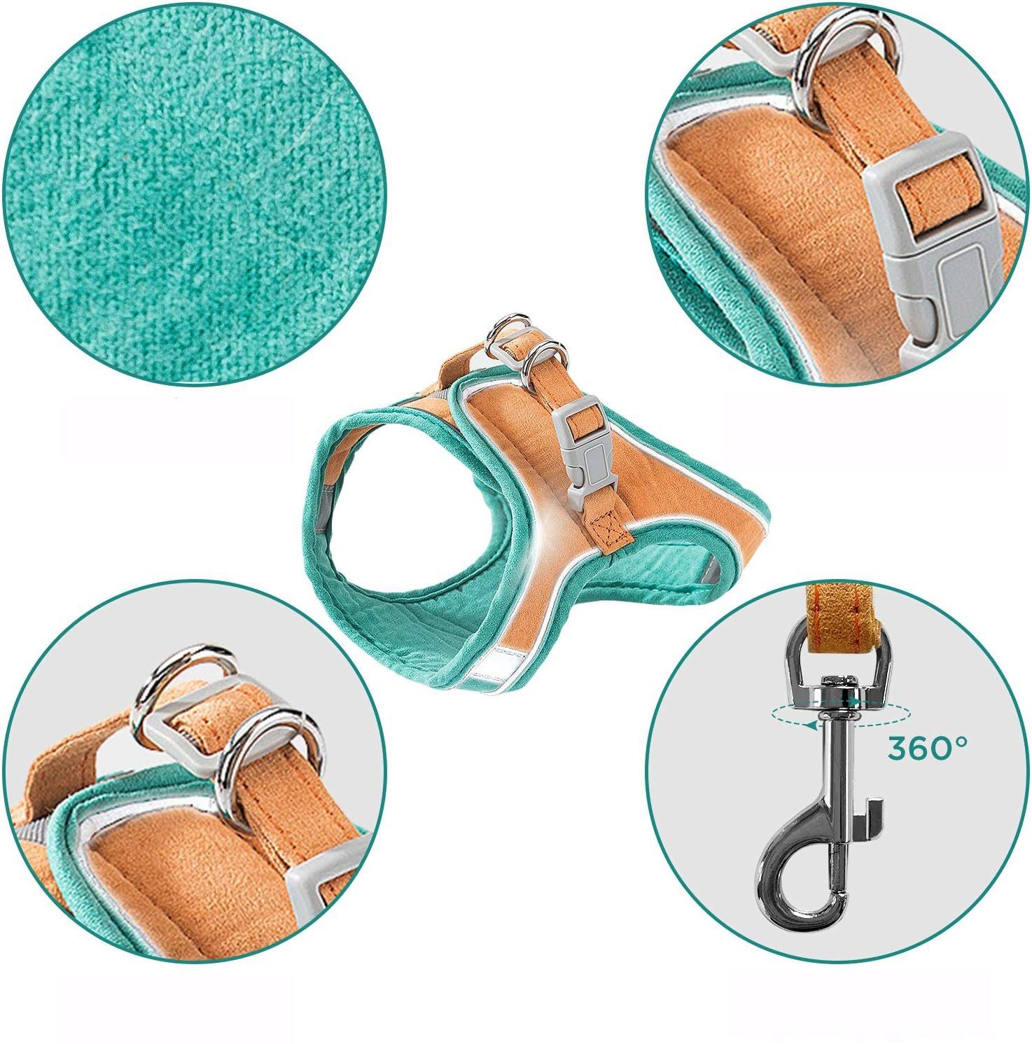 EBUY Führleine Verstellbares Geschirr für kleine Katzen, Kunstleder (1-tlg)