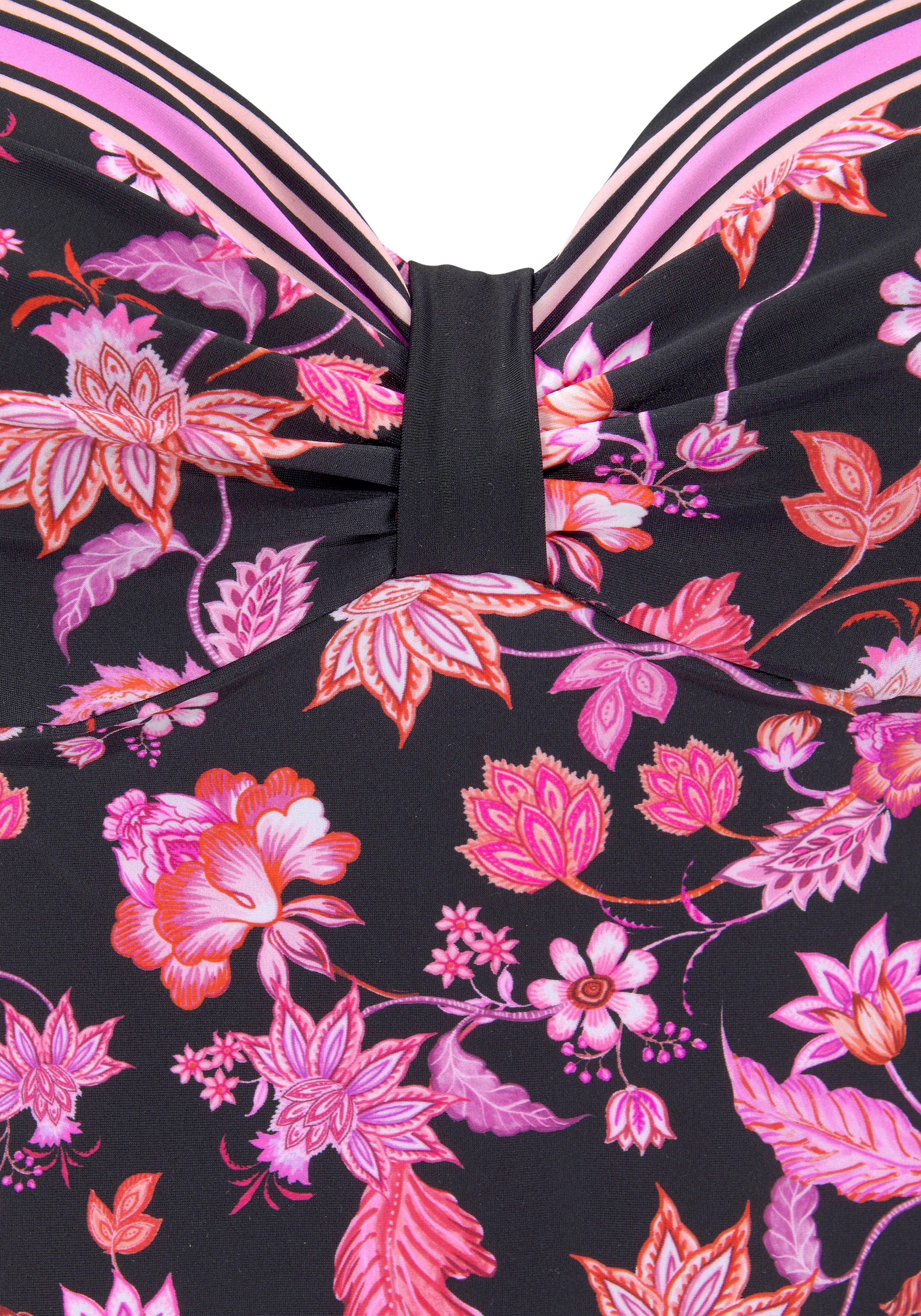 LASCANA Bügel-Tankini-Top Bohemian, mit platzierten Streifen