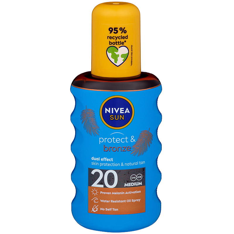 Nivea Nivea Sun SPF20 200 ml spray bronze oil