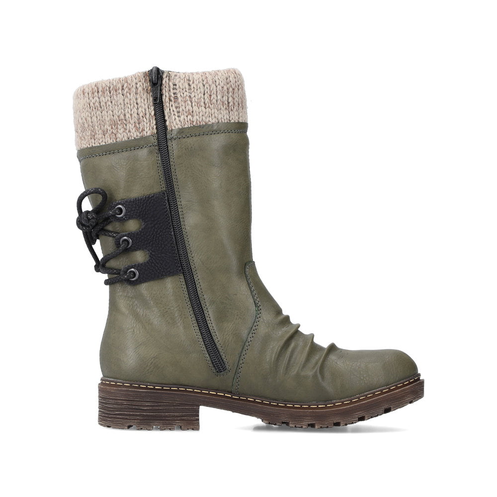 Rieker Damen Kurzstiefel khakigrün