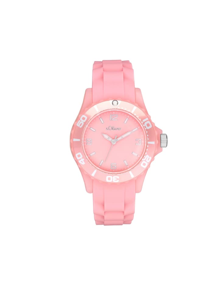 s.Oliver Quarzuhr 2036502 in Rosa günstig kaufen onesize