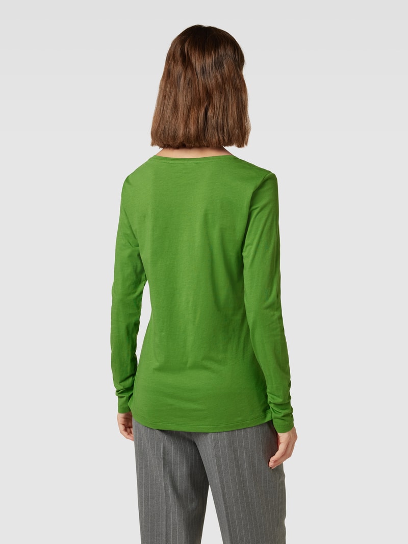 Longsleeve mit Rundhalsausschnitt in apfelgrün