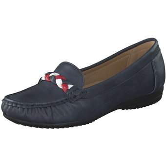 smiling for feet Mokassin in blau