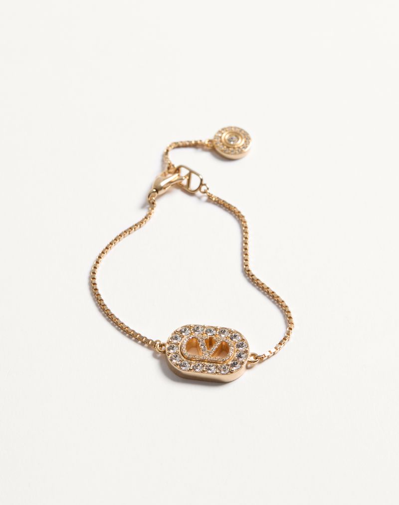 Pulseira exclusiva VLogo em metal e cristais Swarovski®