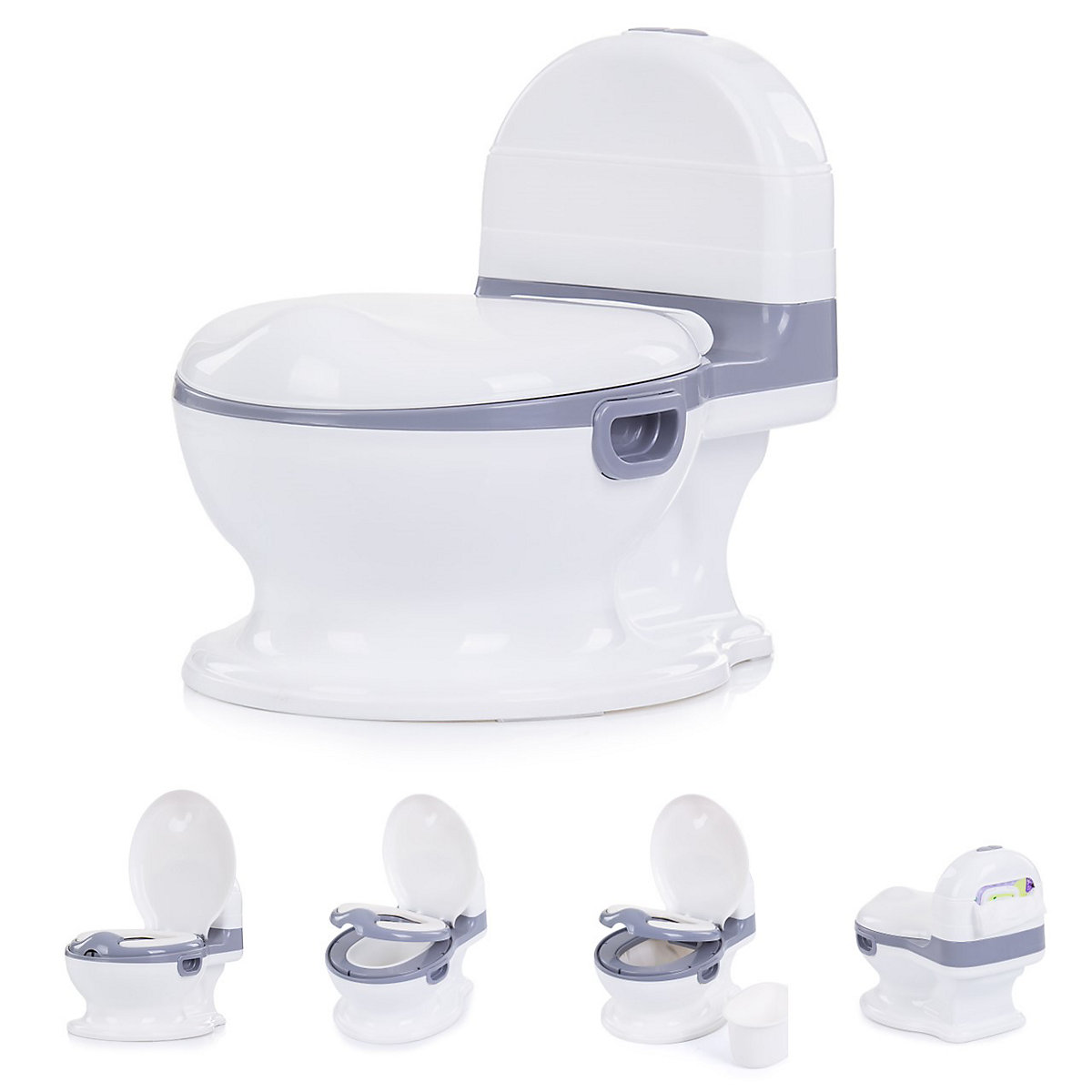Babytöpfchen Jolly Soundmodul Behälter abnehmbar Fach für Feuchttücher Töpfchen
