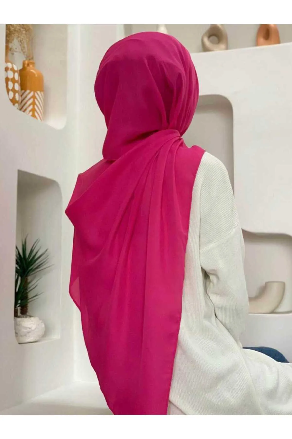 Bym Fashion  2025 Cwin Schal Fuchsia