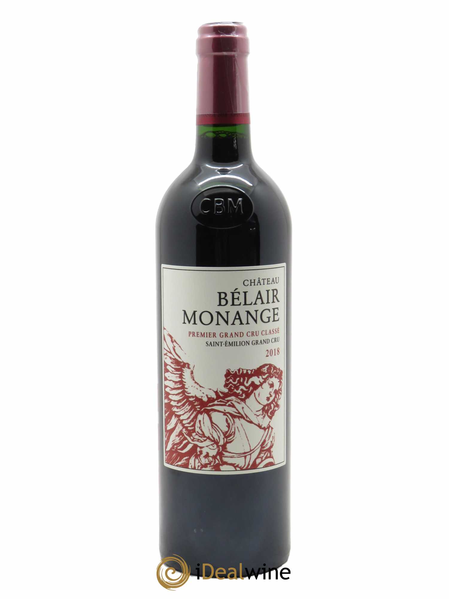 Château Belair (Belair-Monange) 1er Grand Cru Classé B (CBO à partir de 6 bts) 2018 - Lot de 1 Bouteille