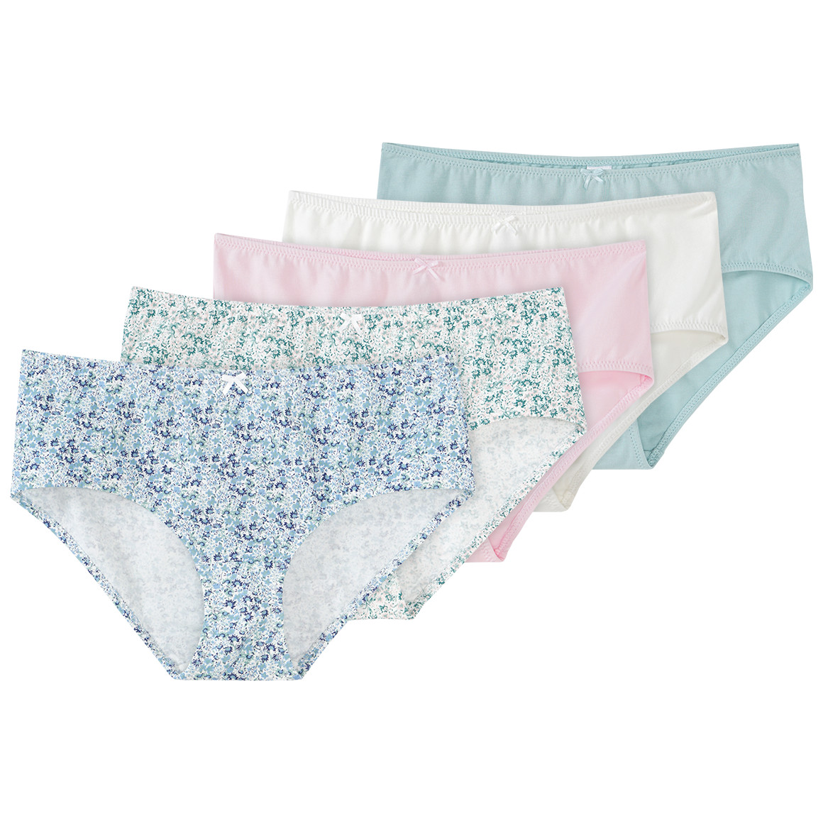 5 Damen Pantys in verschiedenen Dessins