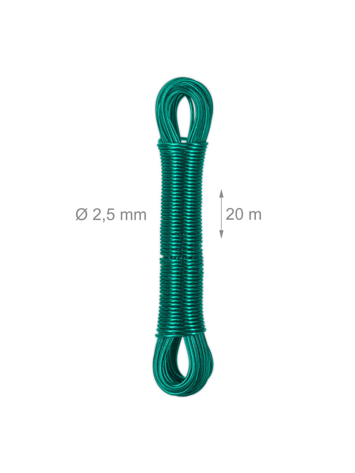 relaxdays 3 x Wäscheleine in Grün - 20 m günstig kaufen onesize