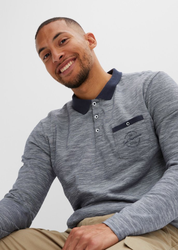 Poloshirt, Langarm