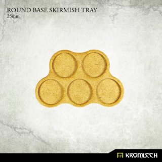 HDF Bases Round Base Skirmish Tray 25mm (6 Sets)