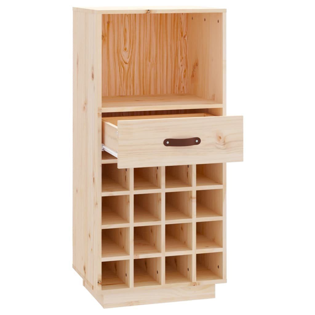 vidaXL Barschrank Weinregal 45x34x100 cm Massivholz Kiefer (1-St)
