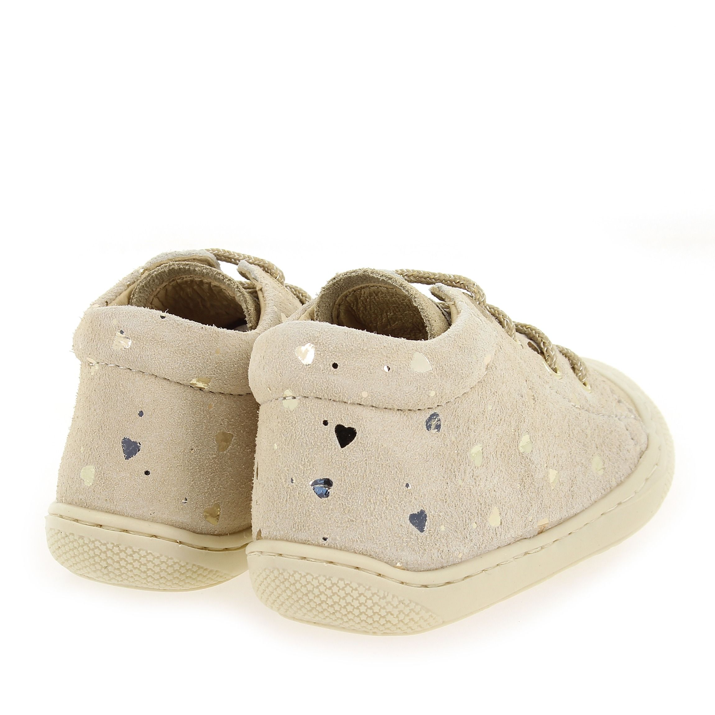 Naturino  COCOON SUEDE GLITTER - Beige Doré