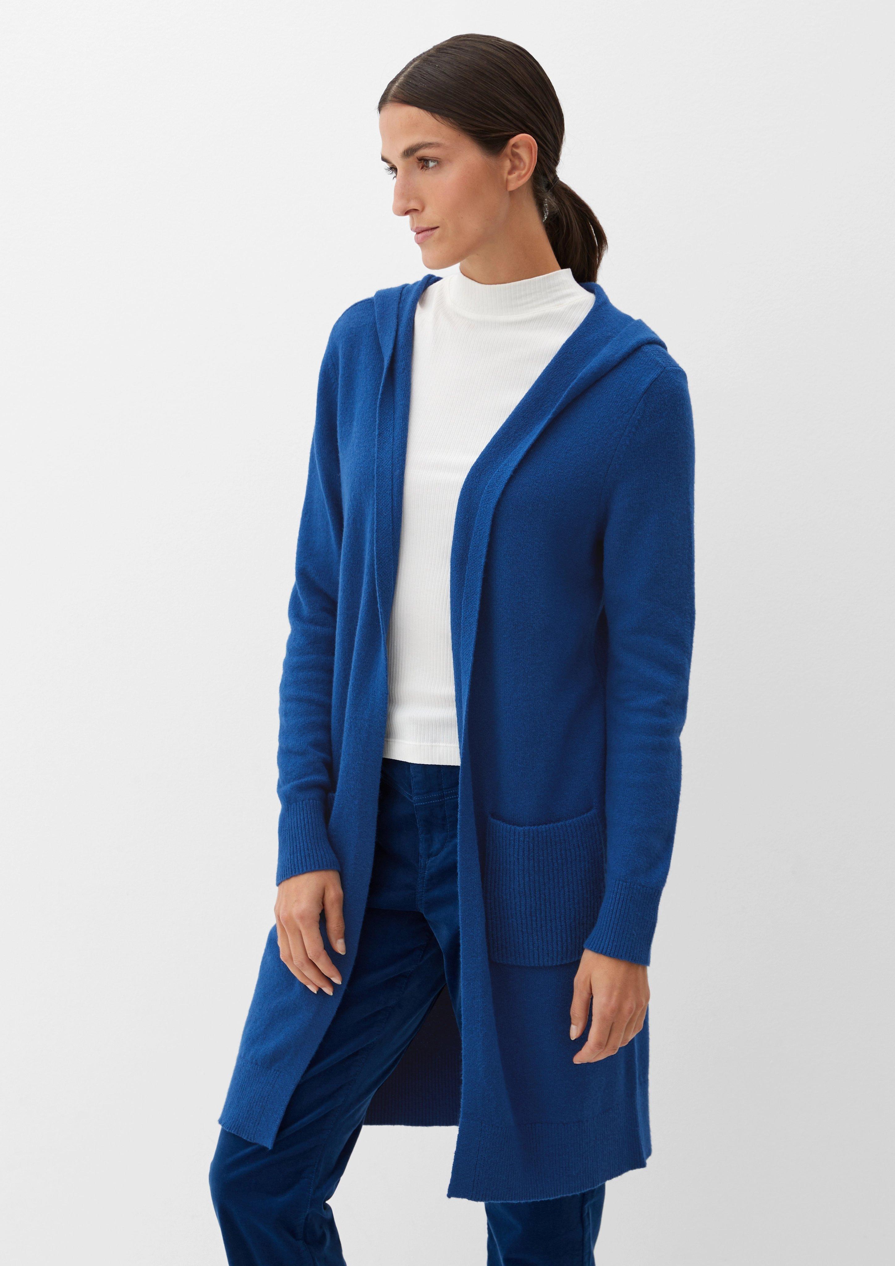 Langer Cardigan mit Kapuze  2125621-5659