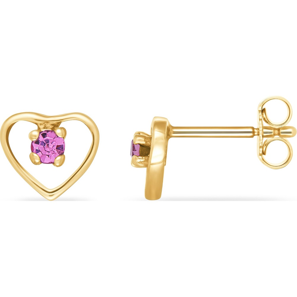 FAVS Boucles d'oreilles à fermoir à poussette 375 Or jaune Boucles d'oreilles